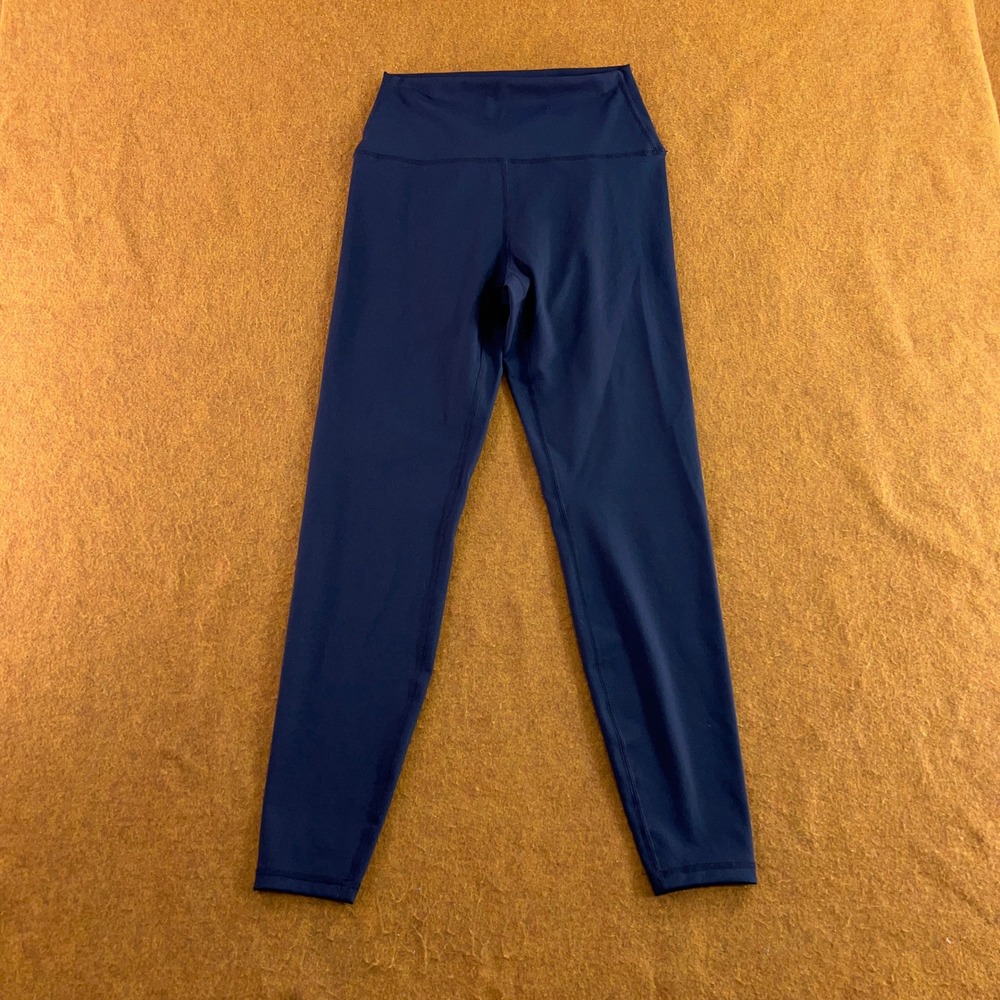 Uncia Active Womens Medium Navy Blue High Waist Athletic Leggings Nw *Flaw